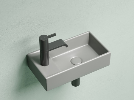 Фото раковина подвесная ceramicanova element 41.7 см, цвет: антрацит cn6051rmh