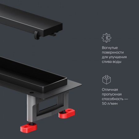 Фото душевой трап am.pm masterflow 50 см w01sc-u11-050-04bm