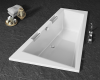 Фото акриловая ванна riho doppio r 180x130 см