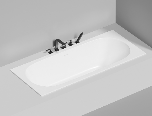 Фото ванна из искусственного камня salini ornella axis kit 180x80 см 103511g глянцевая