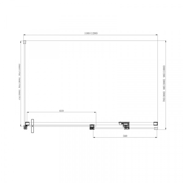 Фото душевое ограждение  azario vancouver  80x120 см az-nkf1131 l 800