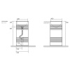 Фото раковина напольная kerasan artwork 45 см 4742k31