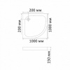 Фото поддон акриловый bandhours odissey - tray 100x100 см