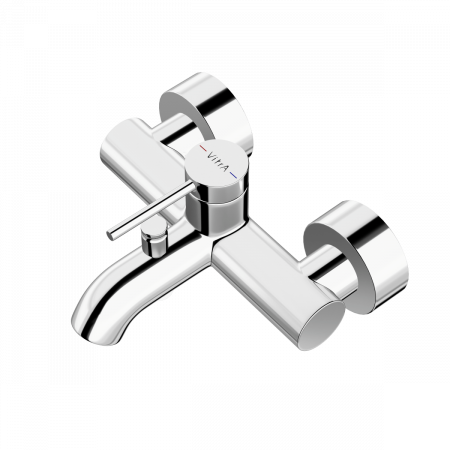 Фото смесители для ванны vitra minimax round a43548exp цвет хром