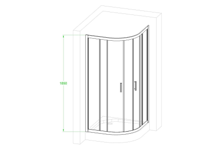 Фото душевое ограждение royal bath hkd rb100hkd-t-bl 100x100 см