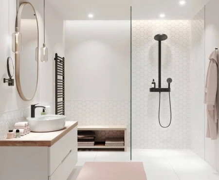 Фото душевая стойка hansgrohe pulsify 24240670