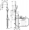 Фото смеситель для кухонной мойки hansgrohe aqittura 76826670