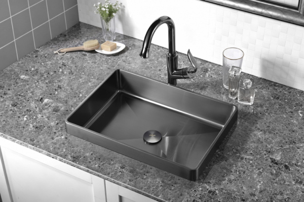 Фото раковина встраиваемая сверху abber wasser kreis af2401gm