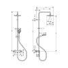 Фото душевая стойка hansgrohe vernis blend 26276670