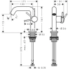 Фото смеситель для раковины hansgrohe tecturis s 73320670