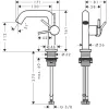 Фото смеситель для раковины hansgrohe tecturis s 73320700