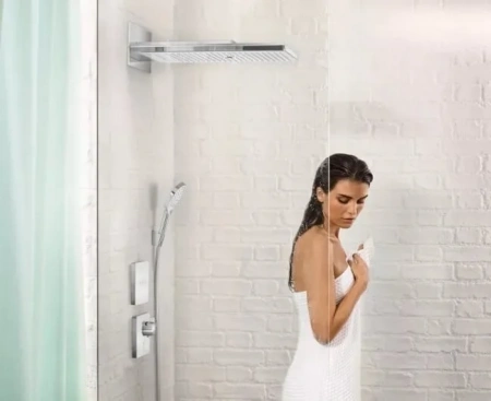 Фото термостатический смеситель для душа hansgrohe shower select 15734400_vstv