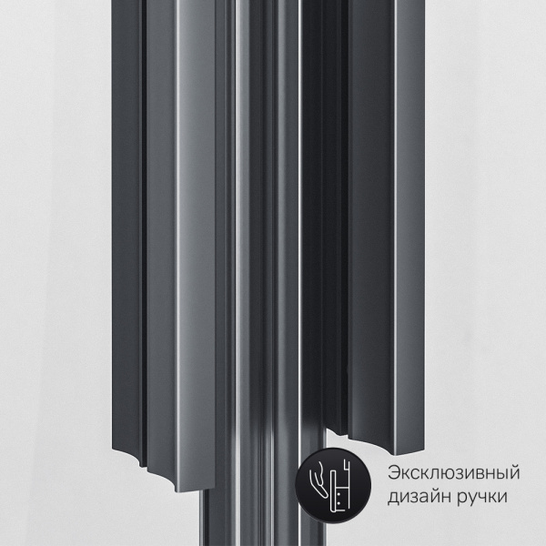 Фото душевой уголок am.pm gem black edition 80х80 см w90g-401-080bt