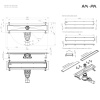 Фото душевой трап am.pm masterflow 50 см w01sc-u11-050-04bm