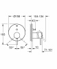 Фото встраиваемый смеситель для ванны grohe atrio new 24066dc3, цвет: сталь