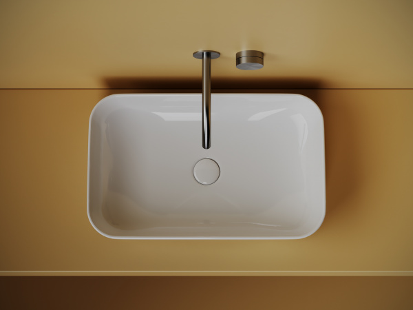 Фото раковина накладная ceramicanova element 60.5 см, цвет: белый cn5044
