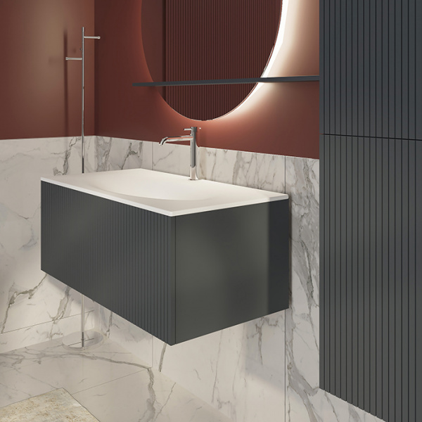 Фото тумба с раковиной tw collection shape 102 см shap100-g+547001*1
