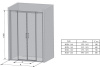 Фото душевая дверь ravak matrix msd4-180 180 см 0wky0u00z1