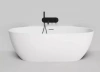 Ванна из искусственного камня Salini Alda Wall 170x90 см 101915G глянцевая