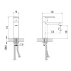 Фото смеситель для раковины aquame parma aqm6610gm, цвет: металл
