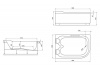 Фото акриловая ванна royal bath norway rb331100k-l 180x120 см
