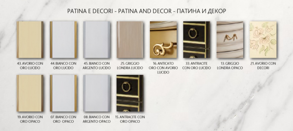 Фото пенал напольный bagno piu tribeca 40 см, цвет: патина декор tr-3-175 dx