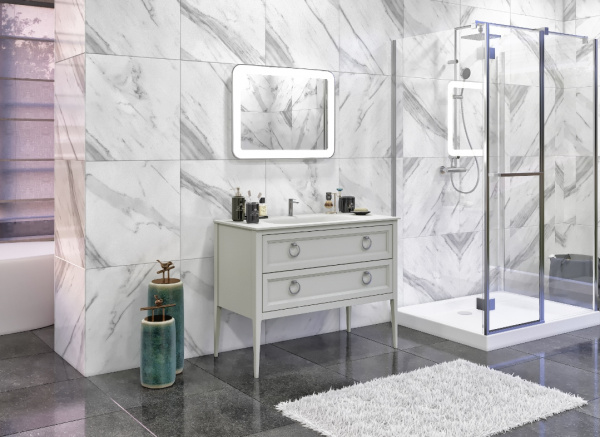 Фото тумба под раковину bagno piu vintage 105 см, цвет: глянцевый лак vn-1-107