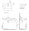 Фото раковина полувстраиваемая kerasan inka project 60 см 341104