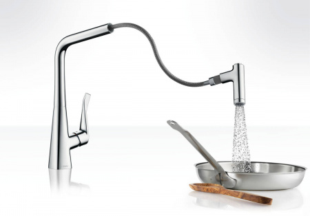 Фото смеситель для кухни hansgrohe metris 14820800