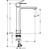 Фото смеситель для раковины hansgrohe rebris s 72582000