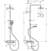 Фото душевая стойка hansgrohe vernis shape 26098000