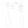 Фото смеситель с гигиеническим душем abber emotion af8826g