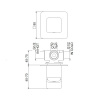 Фото встраиваемый смеситель для душа webert one-x ox880101015