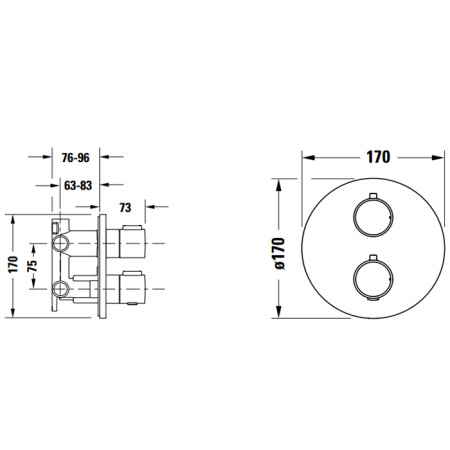 Фото смеситель для душа duravit thermostatic th4200008010