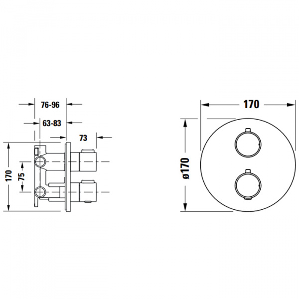 Фото смеситель для душа duravit thermostatic th4200008010