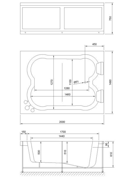 Фото акриловая ванна royal bath hardon rb083100k 200x150 см