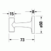 Фото крючок подвесной duravit starck t 99291000 цвет: хром