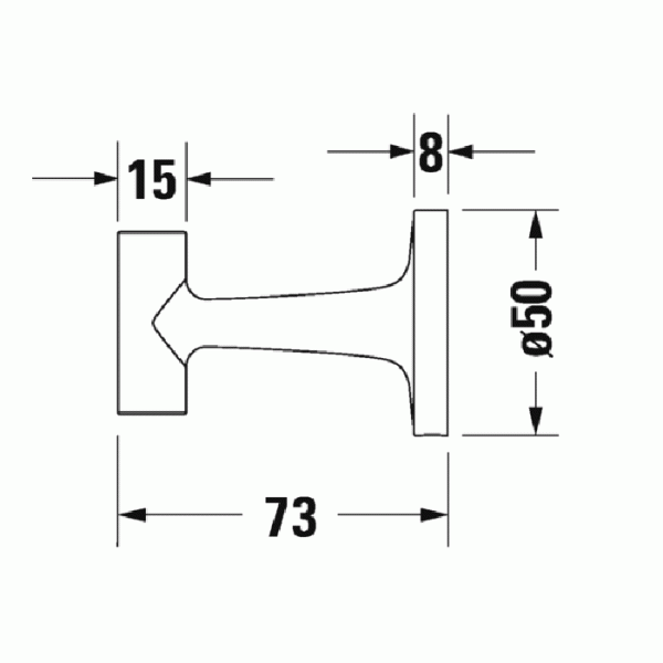 Фото крючок подвесной duravit starck t 99291000 цвет: хром