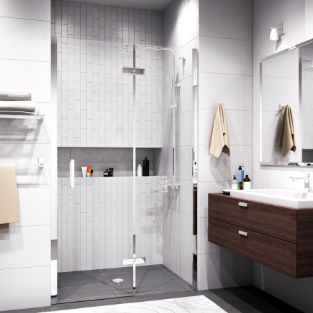 Фото душевая дверь wasserkraft aller 120 см 10h05r