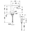 Фото смеситель для раковины duravit sensor 1 se1090007010 /se1090007c10