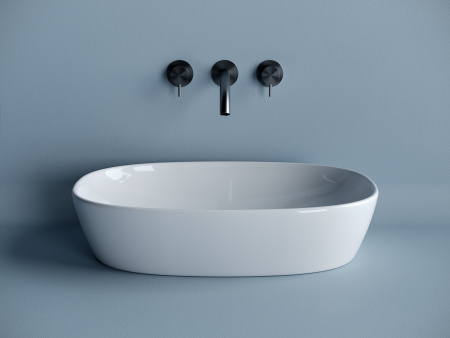 Фото раковина накладная ceramicanova element 60 см, цвет: белый cn5039