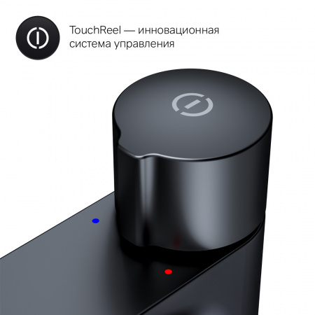 Фото смеситель для раковины am.pm x-joy black edition f85a92522