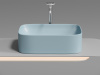 Фото раковина накладная ceramicanova element 50.5 см, цвет: голубой cn6052ml