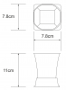 Фото стакан для зубных щеток wasserkraft exter k-5528