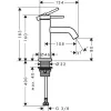 Фото смеситель для раковины hansgrohe tecturis s 73313670