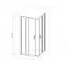 Фото душевое ограждение royal bath hpd rb9100hpd-c-ch 100x90 см