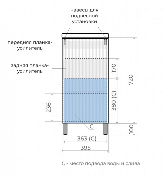 Фото тумба под раковину style line соло 40 см лс-00002427