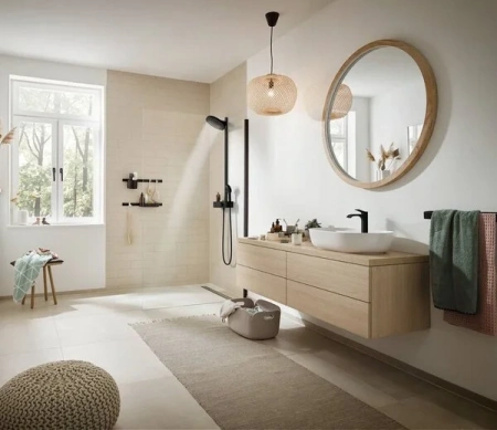 Фото душевая стойка hansgrohe pulsify 24240670