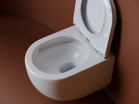 Фото унитаз подвесной, безободковый ceramicanova up cn4007