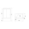 Фото душевая кабина royal bath bp rb8100bp5-wc-ch-l 100x80 см